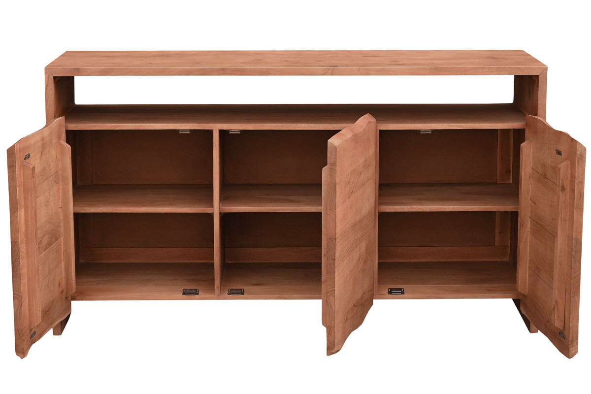 Buffet en bois massif 3 portes L150 cm BOHEMIAN