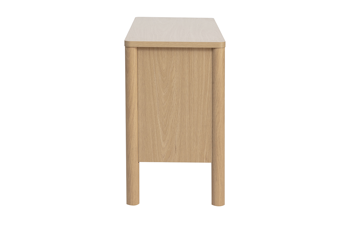 Buffet finition bois clair ch�ne 2 portes L110 cm IZZIE