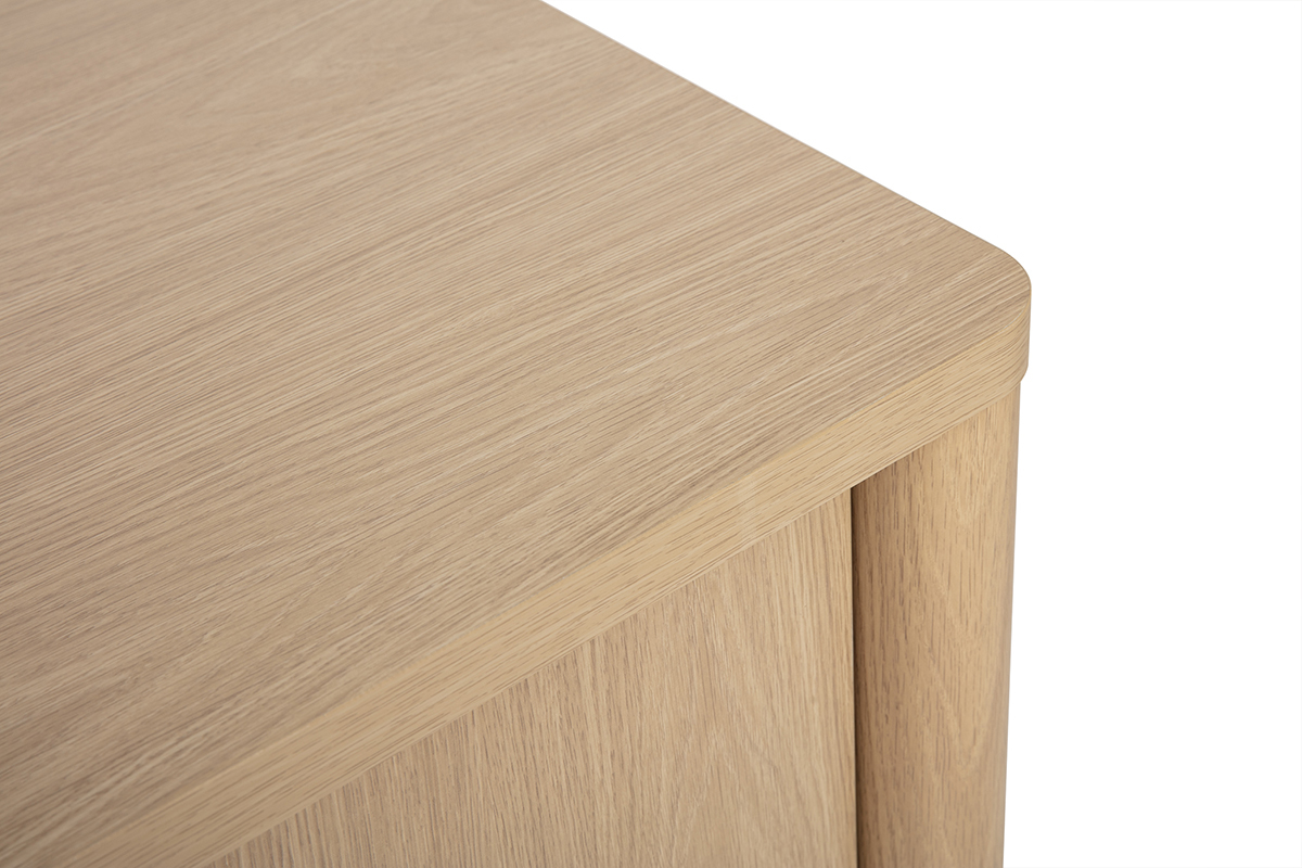 Buffet finition bois clair ch�ne 2 portes L110 cm IZZIE