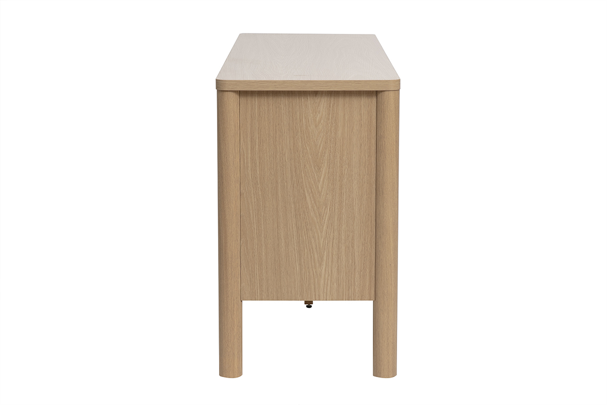 Buffet finition bois clair ch�ne 3 portes L160 cm IZZIE