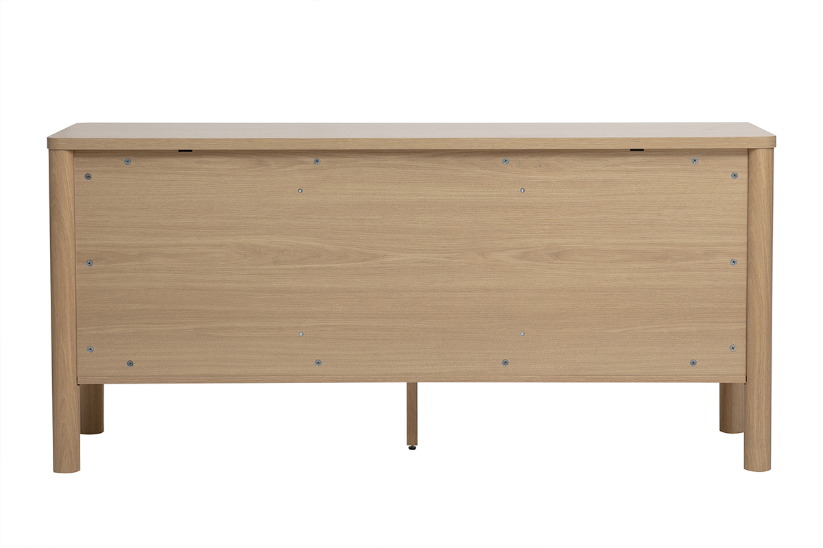 Buffet finition bois clair ch�ne 3 portes L160 cm IZZIE