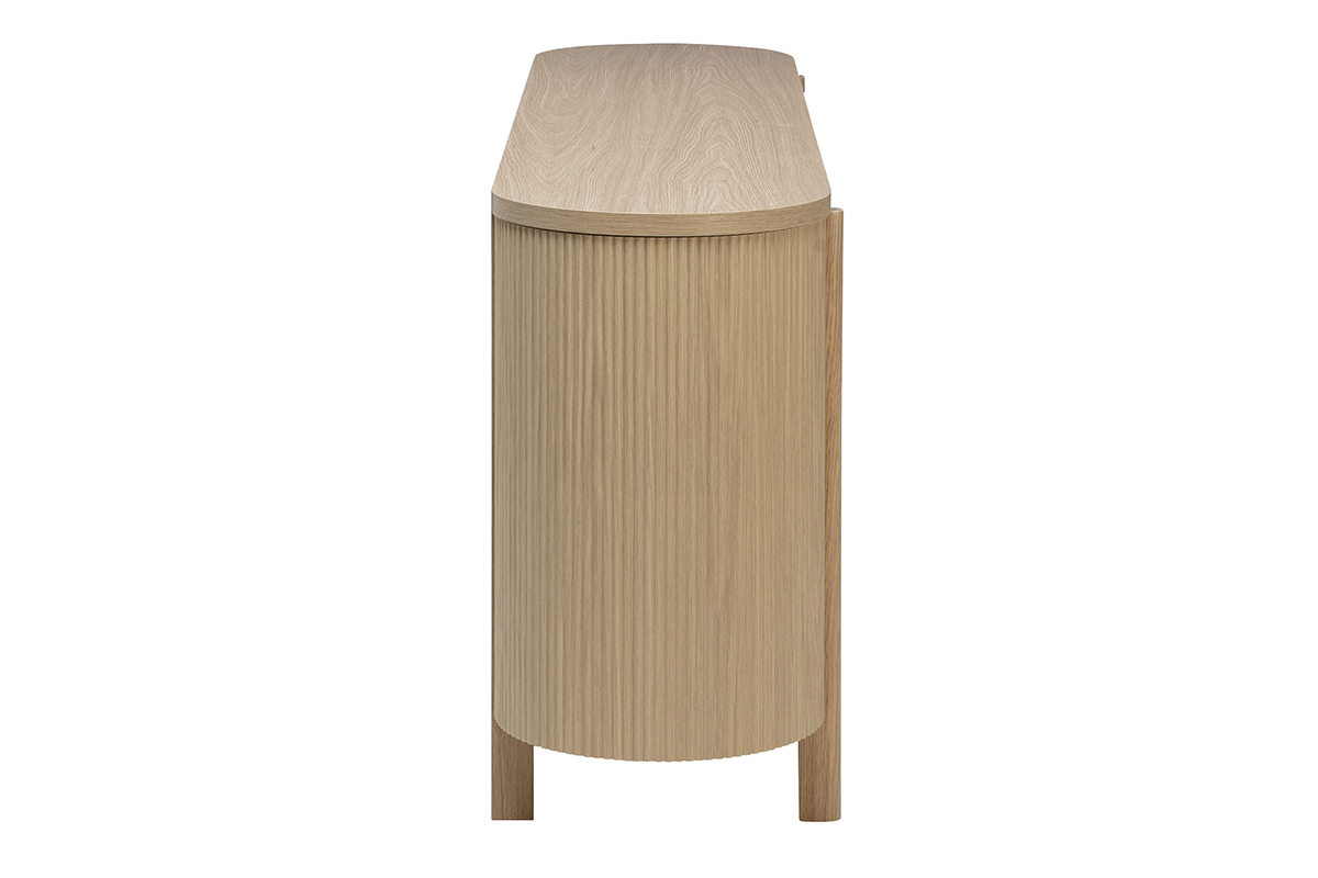 Buffet finition bois clair ch�ne 3 portes L180 cm PAOLINE