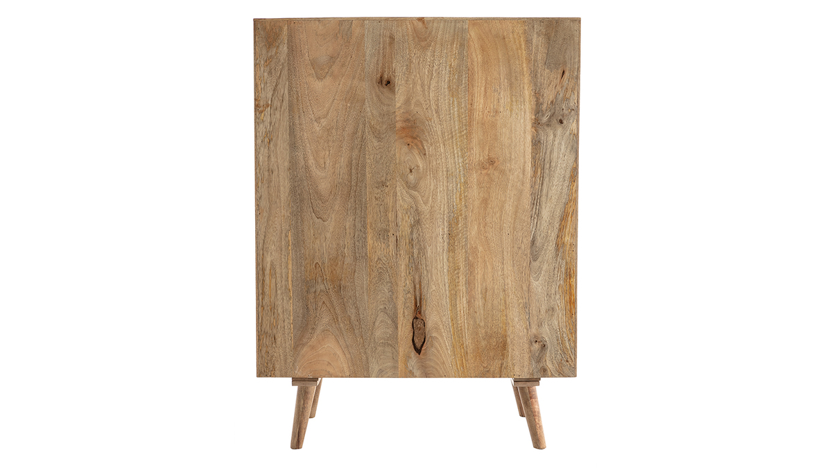 Buffet haut en bois manguier massif 3 portes coulissantes L85 cm ALBA