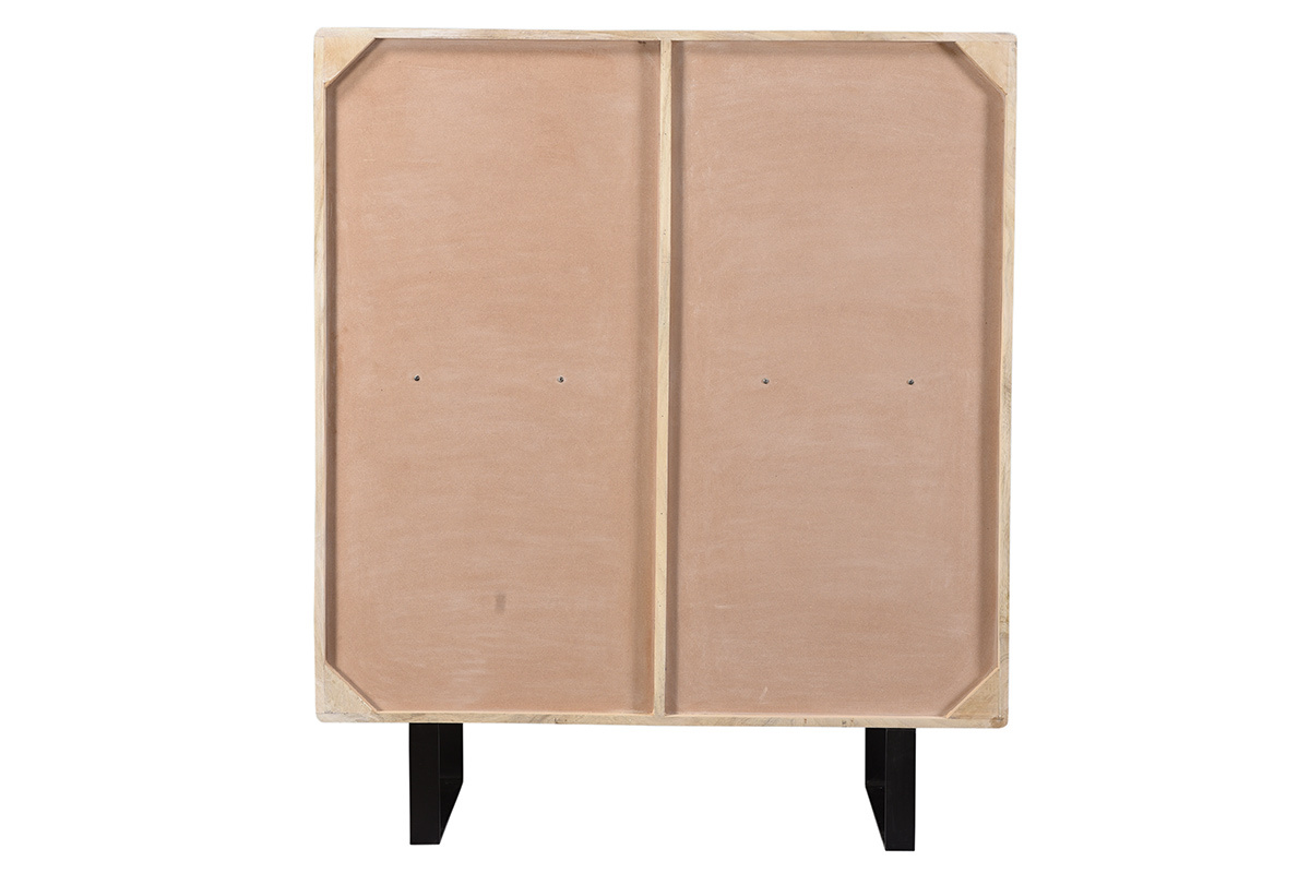 Buffet haut en manguier massif avec portes coulissantes ITER