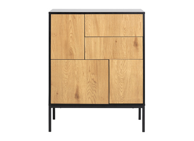 Buffet industriel haut m&eacute;tal et bois TRESCA