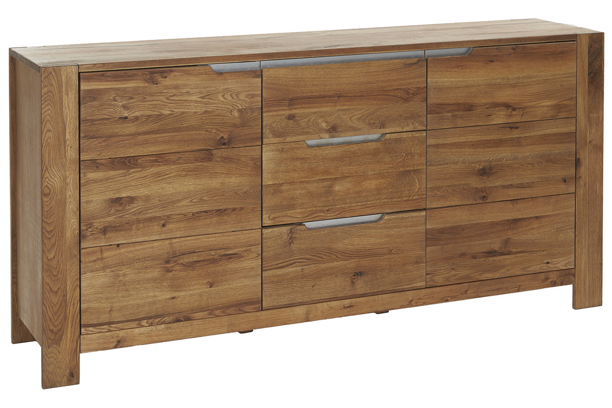 Buffet moderne en chne massif RAW