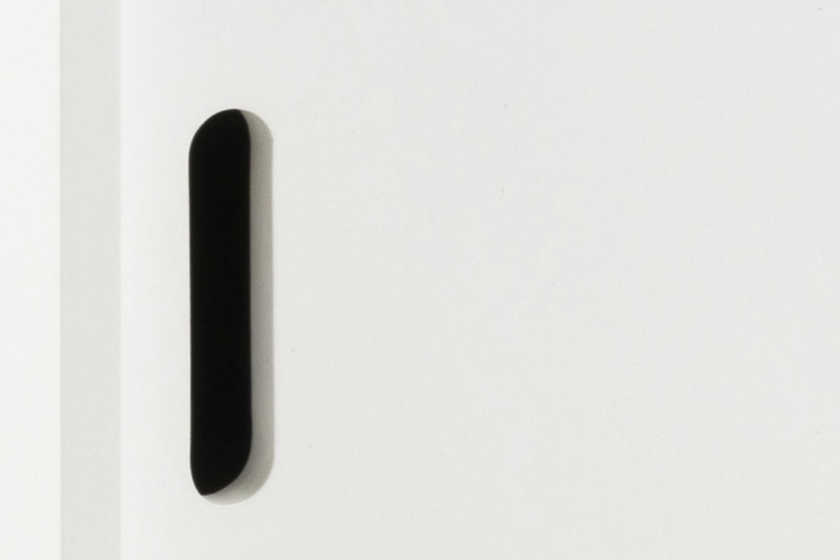 Buffet scandinave blanc mat avec portes coulissantes SNOOP