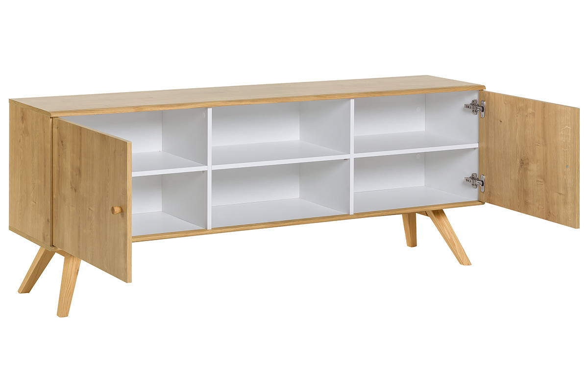 Buffet scandinave bois clair L180 cm GOLA