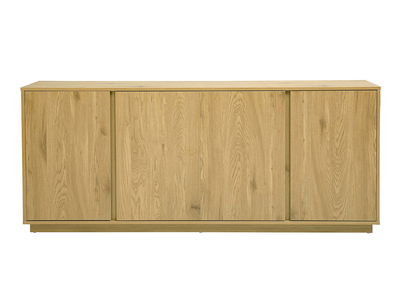 Buffet scandinave finition bois ch&ecirc;ne 4 portes L180 cm MILLOR