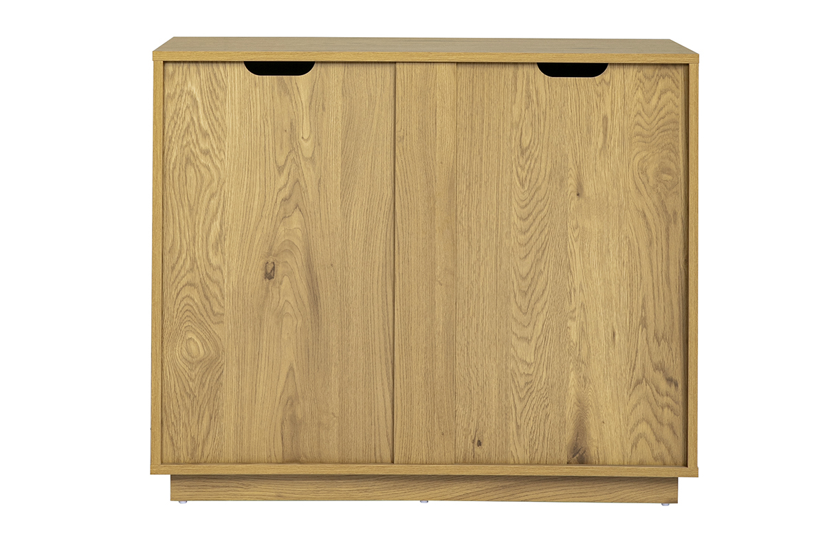 Buffet scandinave finition bois clair ch�ne 2 portes L90 cm MILLOR