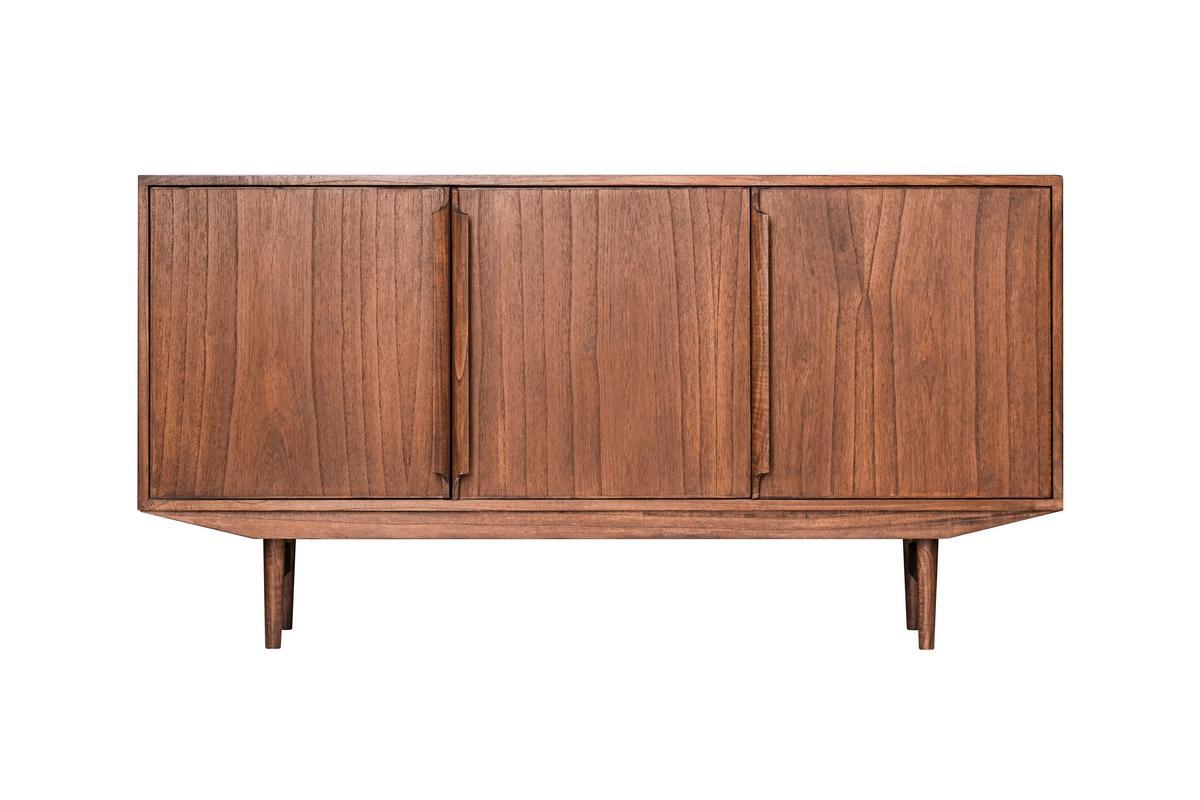 Buffet vintage en bois fonc 3 portes L160 cm SEVEN
