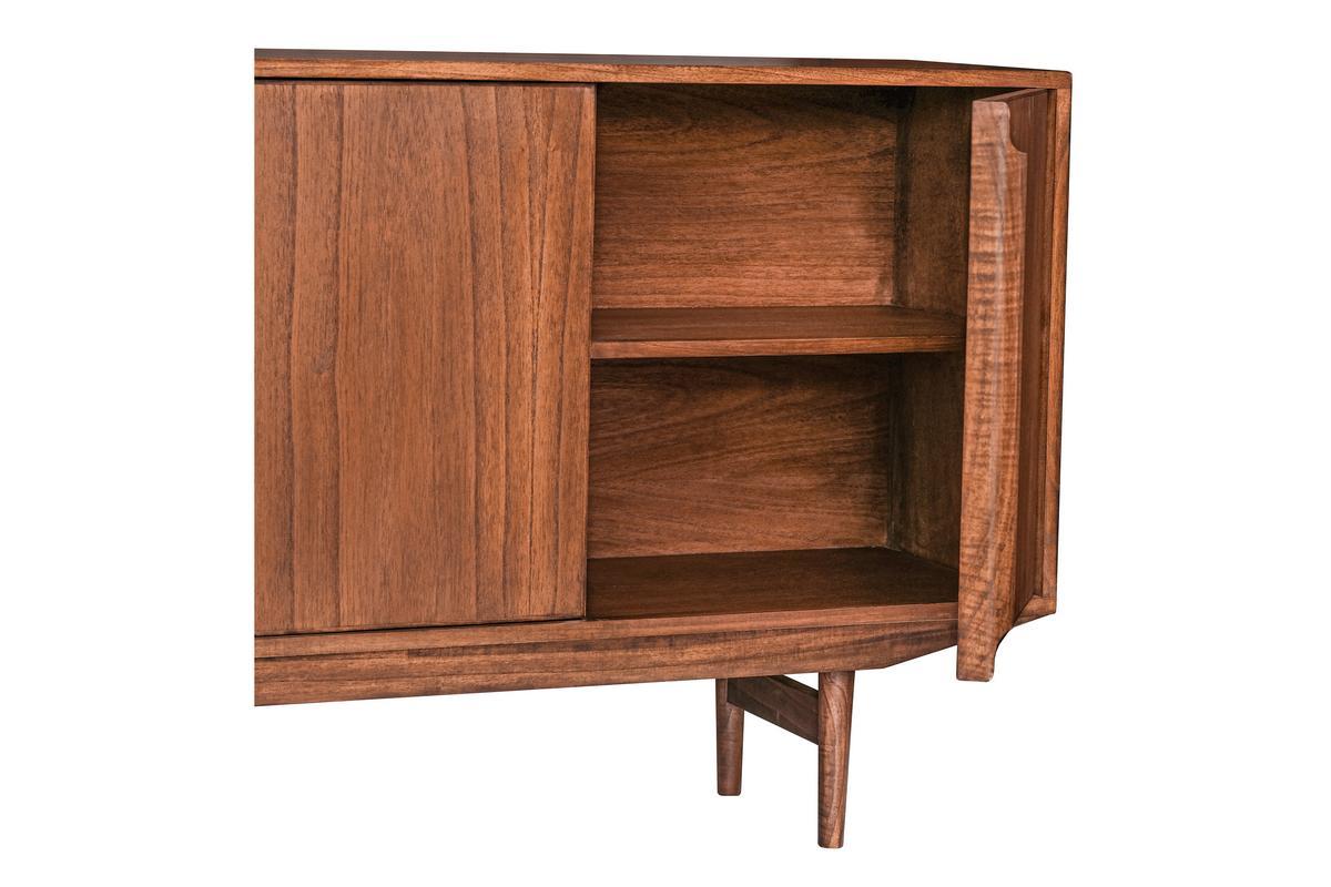 Buffet vintage en bois fonc 3 portes L160 cm SEVEN
