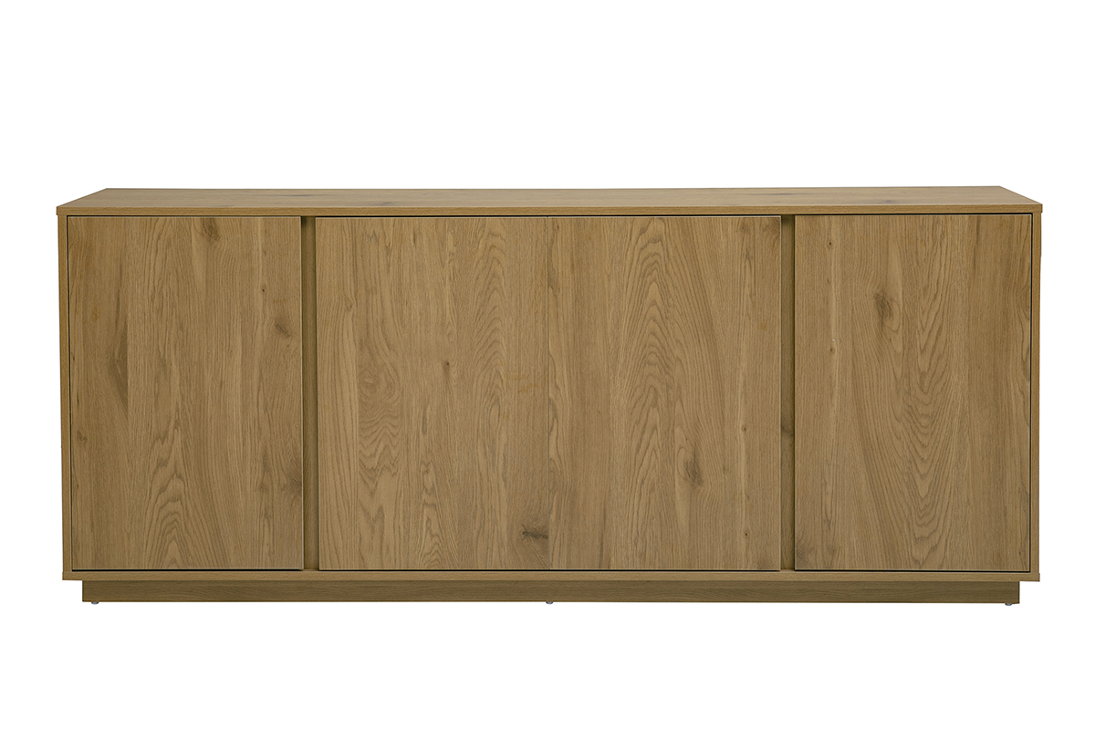 Buffet vintage finition bois ch�ne 4 portes L180 cm MILLOR