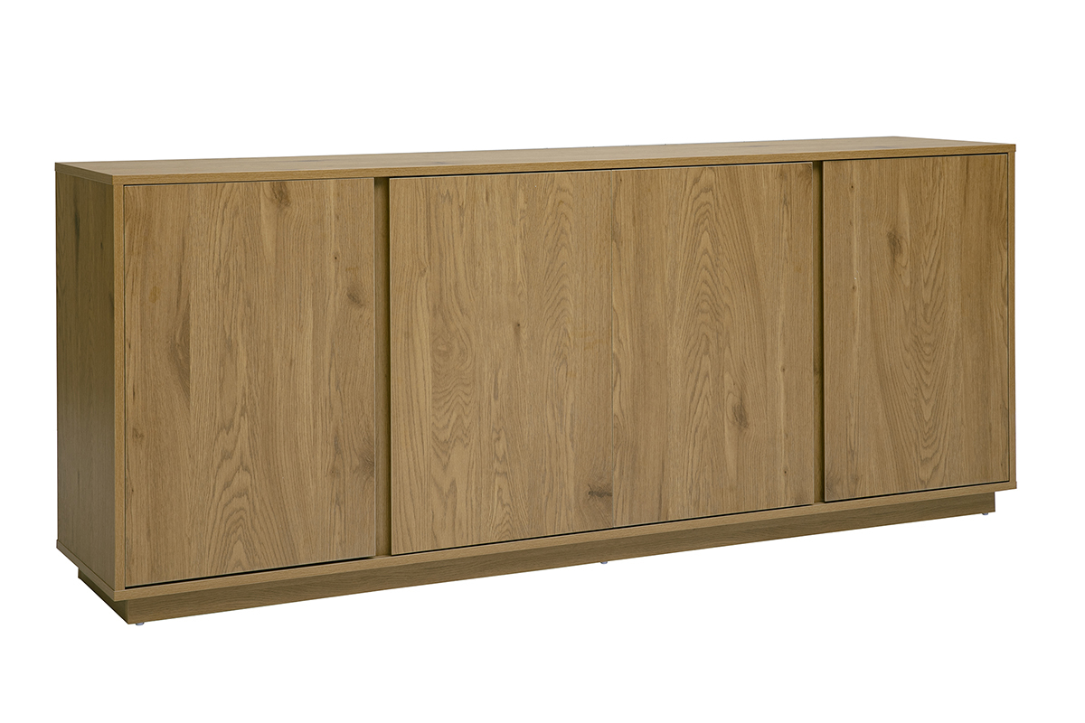 Buffet vintage finition bois ch�ne 4 portes L180 cm MILLOR