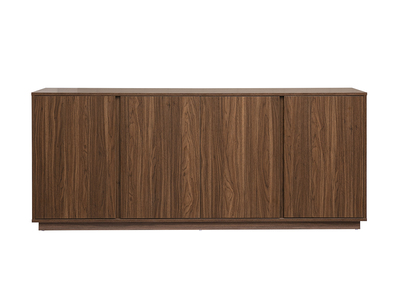 Buffet vintage finition bois noyer 3 portes L180 cm MILLOR