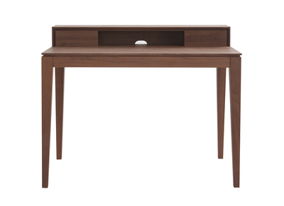 Bureau avec rangements bois foncé noyer L110 cm SEKRET