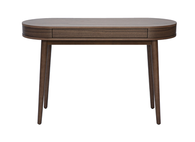 Bureau avec tiroir en bois fonc&eacute; L120 cm JUDITH