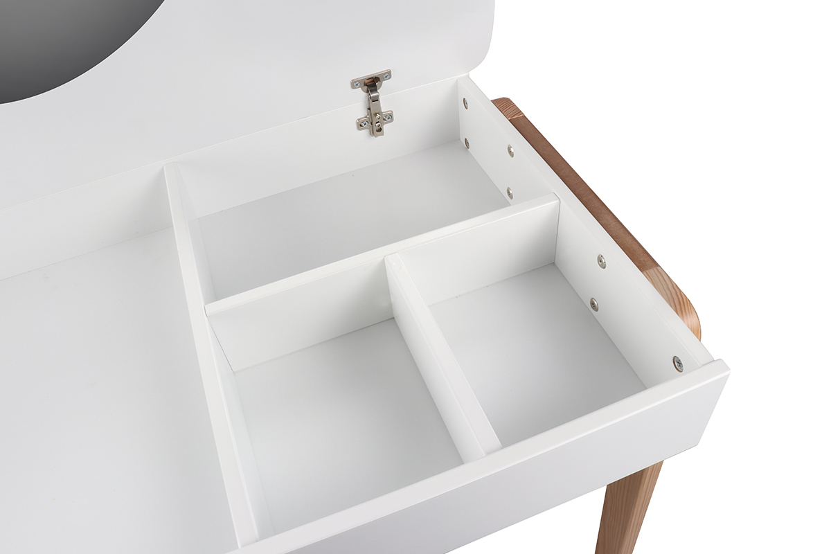 Bureau - Coiffeuse enfant scandinave avec miroir CLASS