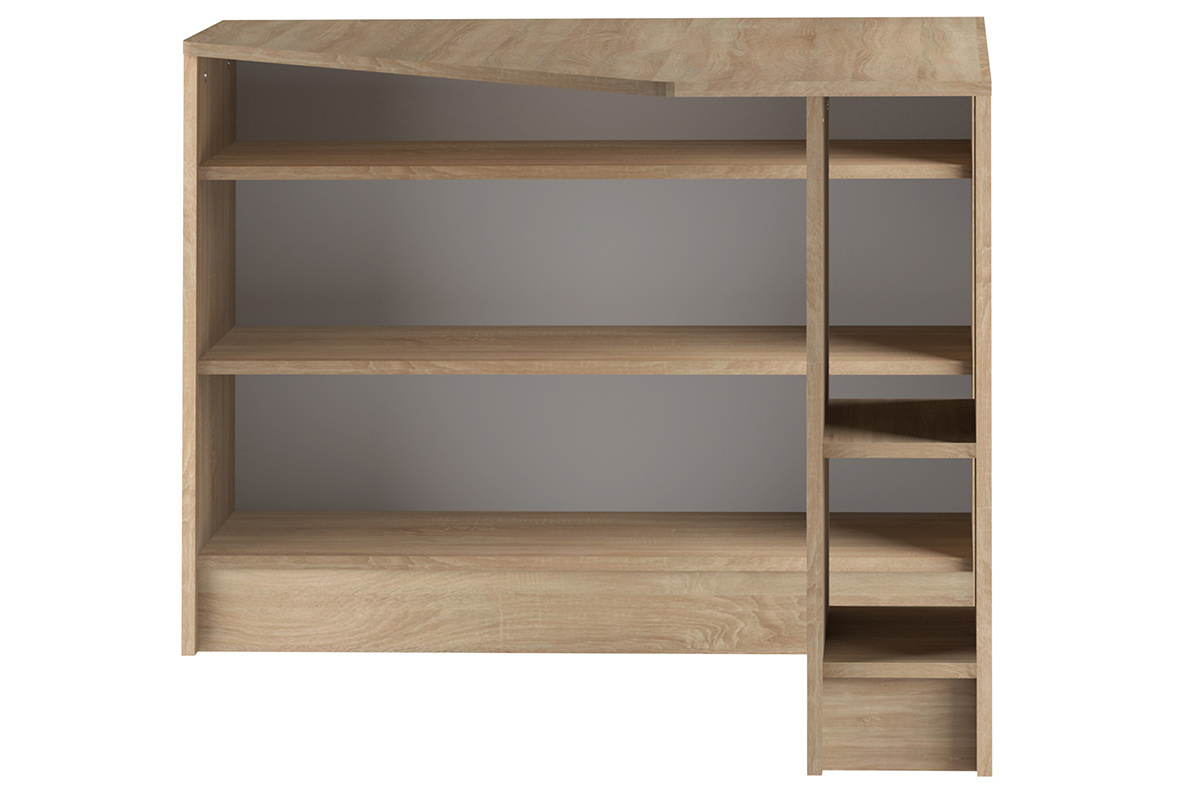Bureau d'angle design bois clair CORNER