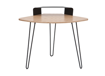 Bureau d'angle design m&eacute;tal et fr&ecirc;ne QUARTER