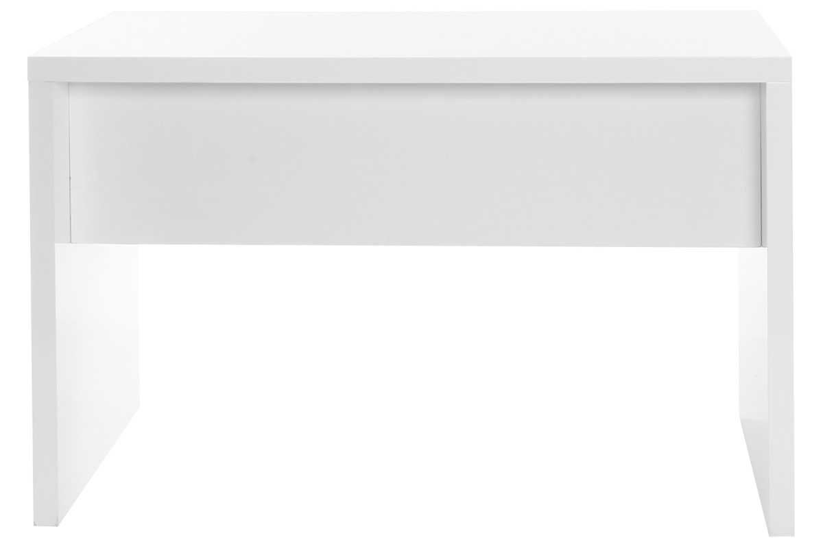 Bureau design blanc laqu� LACY