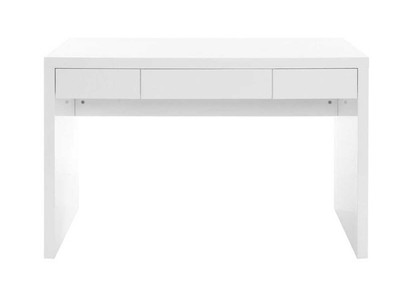 Bureau design blanc laqu&eacute; LACY