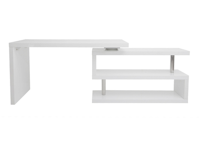 Bureau design blanc laqu&eacute; modulable MAX