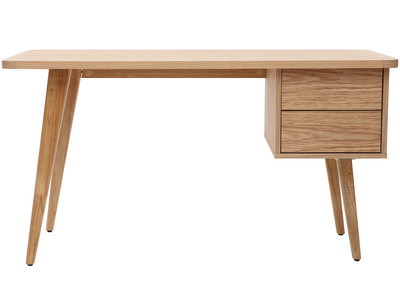 Bureau design ch&ecirc;ne L140 cm FIFTIES