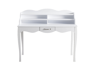 Bureau design laqu&eacute; blanc MARGOT