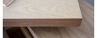 Bureau design modulable avec rangement 2 tiroirs amovible bois MAX