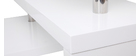 Bureau design modulable blanc laqué brillant T-MAX