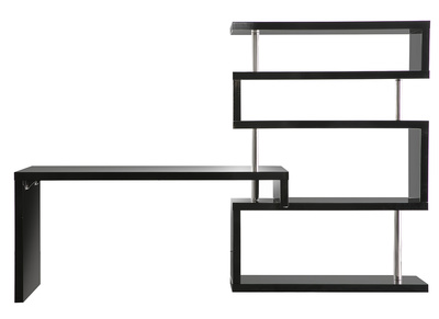 Bureau design noir laqu&eacute; brillant amovible T-MAX