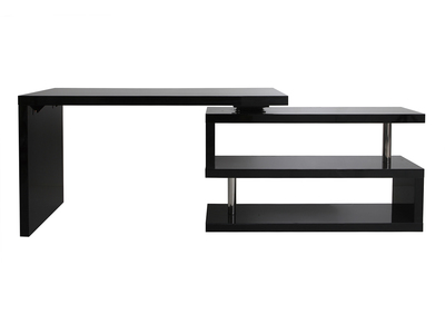 Bureau design noir laqu&eacute; modulable MAX