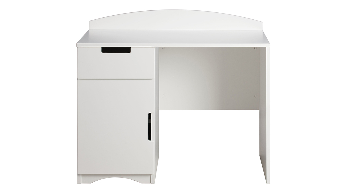 Bureau enfant avec rangements scandinave blanc L100 cm ANTONIN