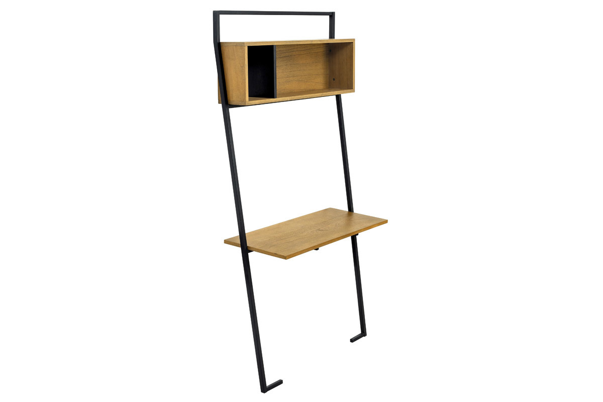 Bureau - tagre bois et mtal noir SERAH