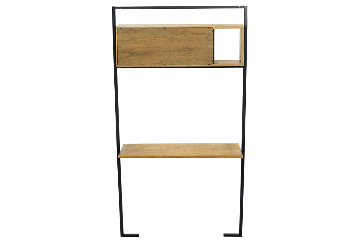 Bureau - tagre bois et mtal noir SERAH