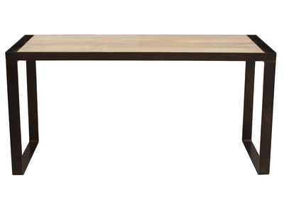 Bureau industriel en bois massif et m&eacute;tal L156 INDUSTRIA