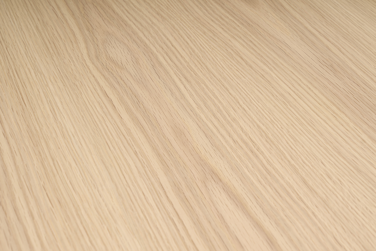 Bureau modulable design blanc brillant et bois clair fr�ne L160-235 cm NEW MAX