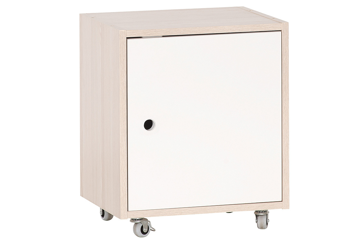 Bureau scandinave ajustable en hauteur avec caisson de rangement NOHA