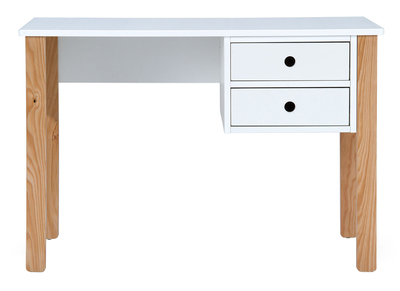 Bureau scandinave enfant blanc et bois PITI