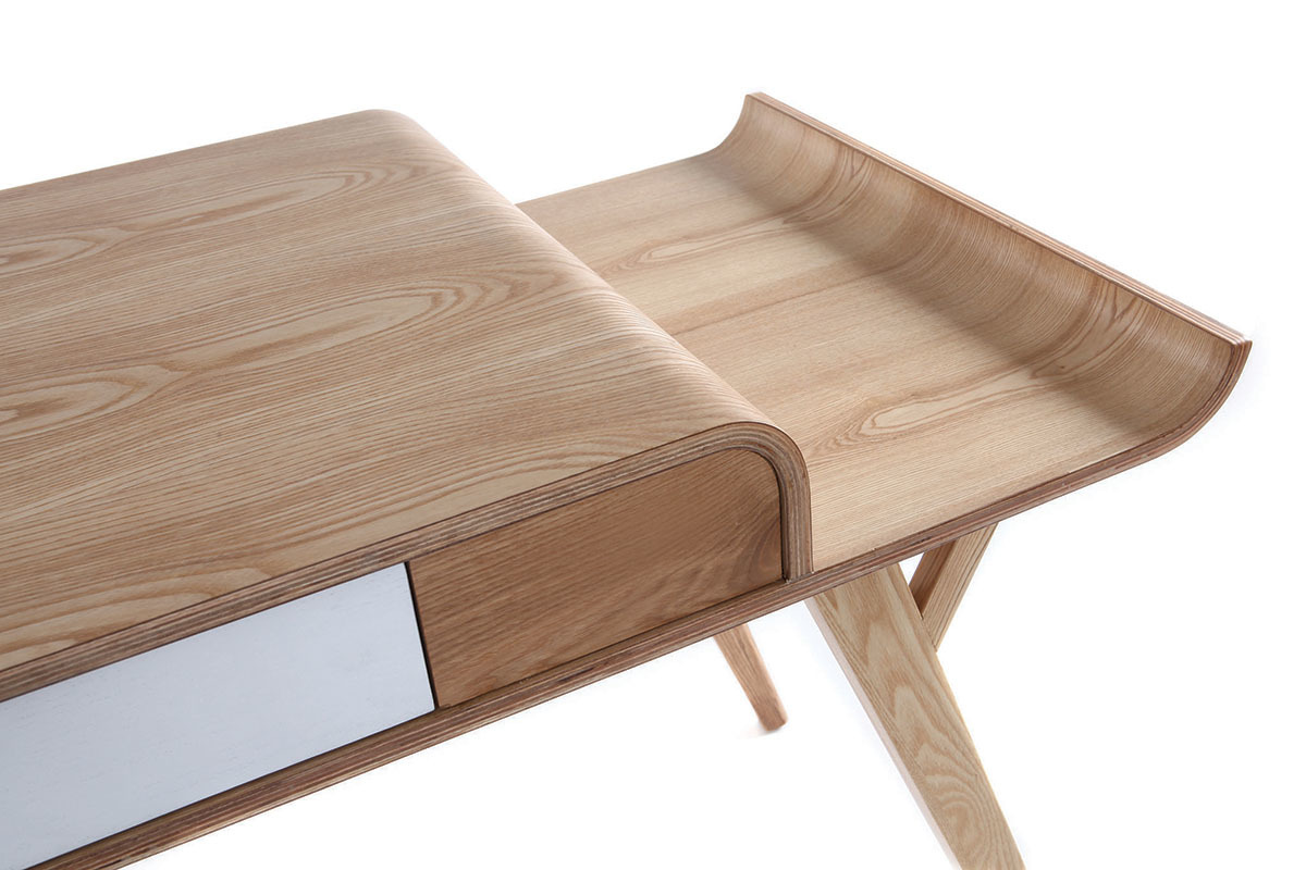 Bureau scandinave fr�ne L120 cm KYOTO