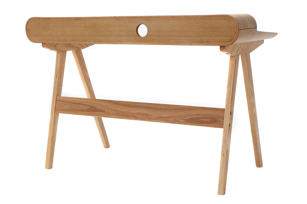 Bureau scandinave fr�ne L129 cm SOLVEIG