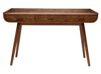 Bureau vintage bois noyer HALLEN