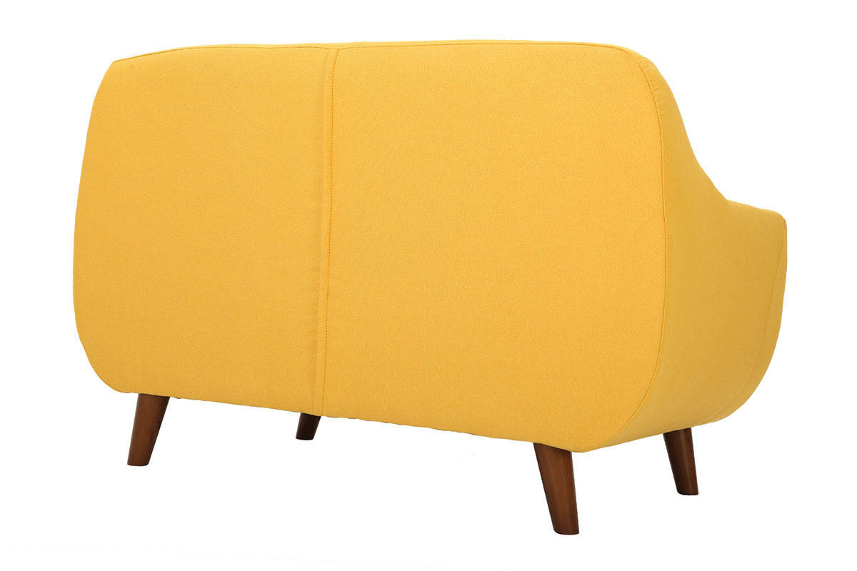 Canap� 2 places design d�houssable jaune YNOK