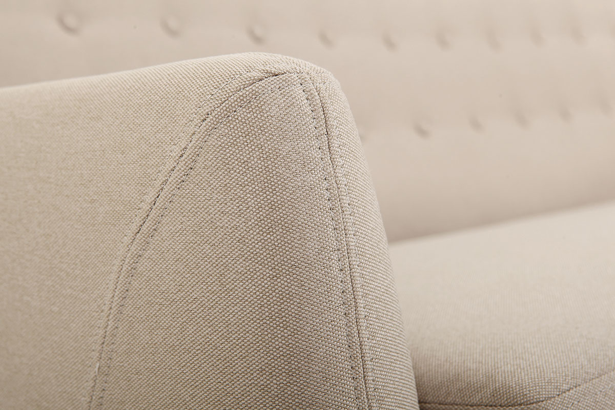 Canap� 3 places design d�houssable beige YNOK