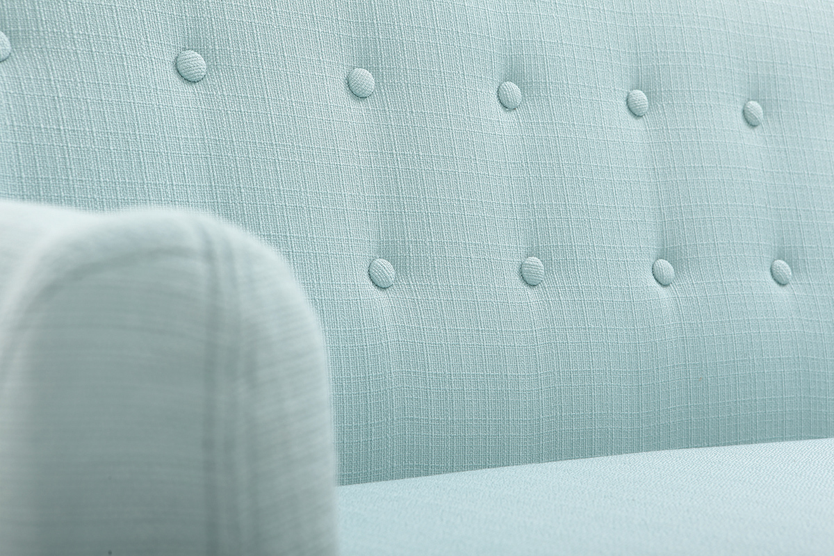 Canap� 3 places design d�houssable menthe � l'eau YNOK