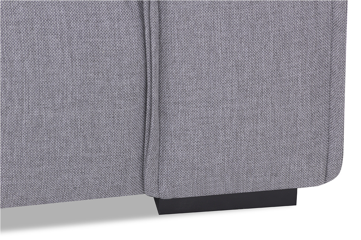 Canap� 3 places design tissu gris clair MELLOW