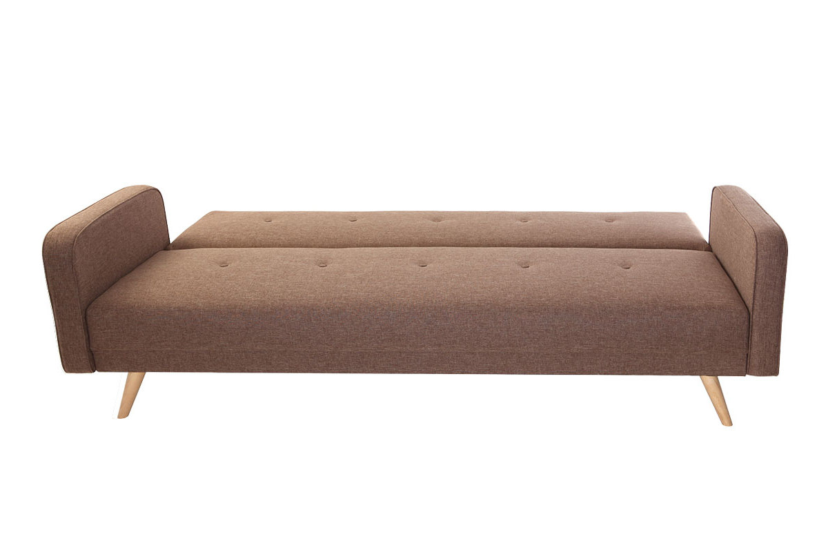 Canap� convertible 3 places design scandinave camel ULLA
