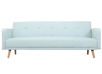 Canap&eacute; convertible 3 places design scandinave vert menthe  ULLA