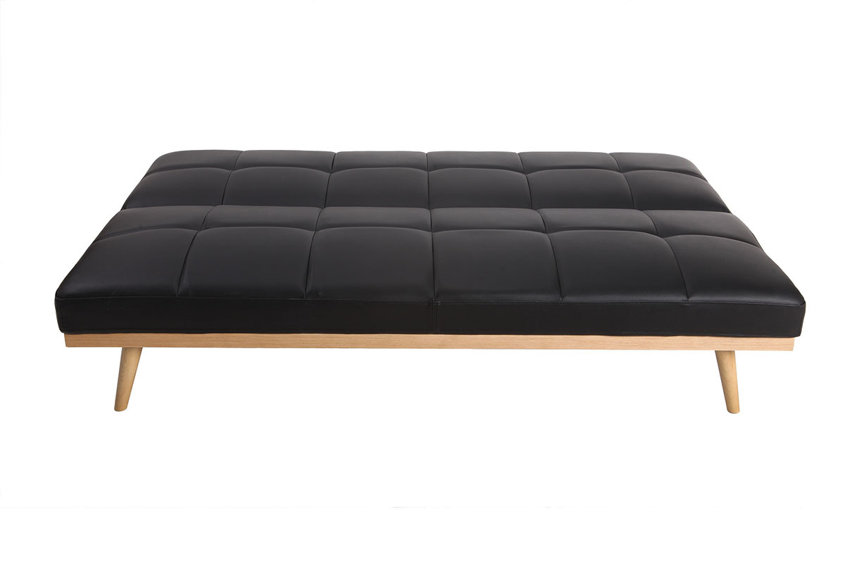 Canap� convertible 3 places noir SIKKO